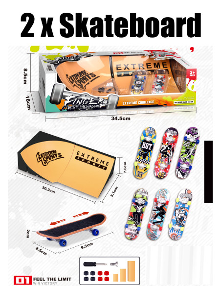 FINGER SKATEBOARD M RAMP