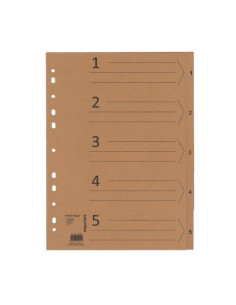 REGISTER 1-5 KRAFTPAPPER