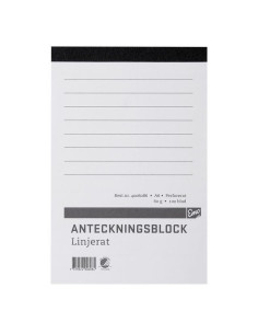 ANTECKNINGSBLOCK A6 LINJ PERF