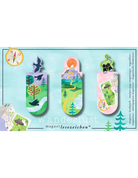 BOKMÄRKE MAGNET VANDRING 3P