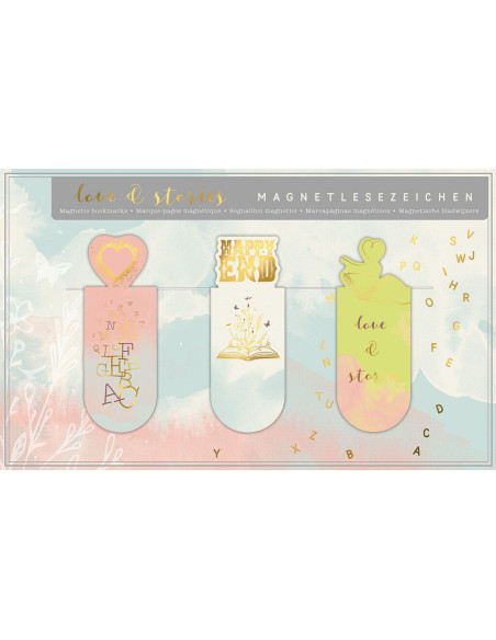 BOKMÄRKE MAGNET LOVE STORIES 3P