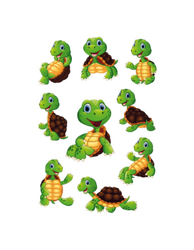 STICKERS BIRTHDAY TURTLE MOVING EYE