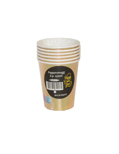 PAPPERSMUGG GULD 250ML 6P