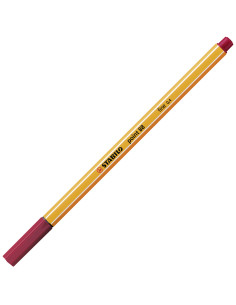 STABILO 88 50 MÖRKRÖD
