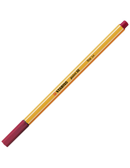 STABILO 88 50 MÖRKRÖD