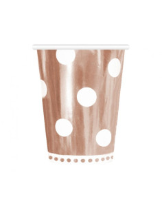 MUGG ROSE DOTS 266ML 6P