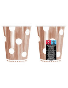 MUGG ROSE DOTS 266ML 6P 2