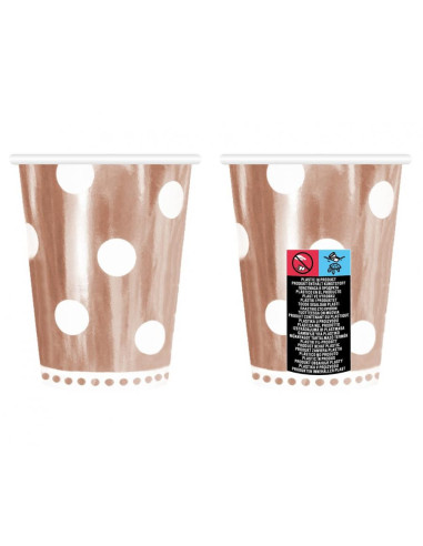MUGG ROSE DOTS 266ML 6P