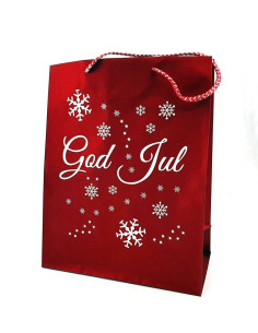 JULPÅSE RÖD GLITTER L