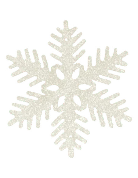 HÄNGE SNÖFLINGA VIT 6P