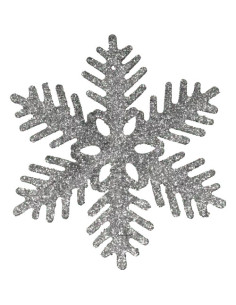 HÄNGE SNÖFLINGA SILVER 6P