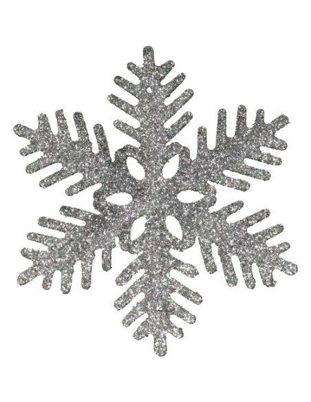 HÄNGE SNÖFLINGA SILVER 6P