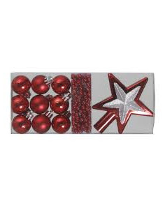JULKULOR MIX 3CM RÖD 12P