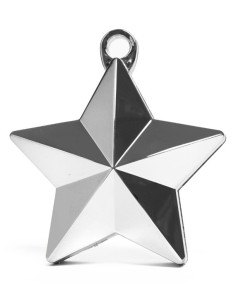 BALLONGTYNGD STJÄRNA SILVER