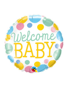 HELIUM WELCOME BABY DOTS