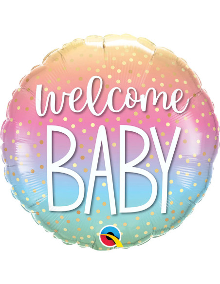 HELIUM WELCOME BABY OMBREDOTS