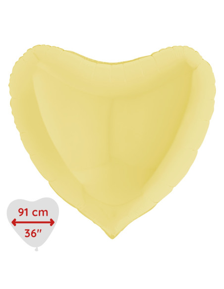 HELIUM HJÄRTA LEMON L