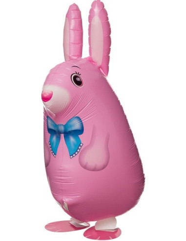 WALKING PINK RABBIT