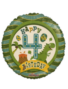 HELIUM GREEN DINOSAUR 4