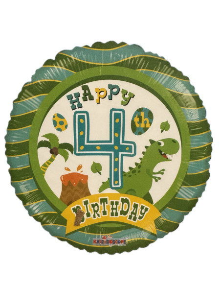 HELIUM GREEN DINOSAUR 4