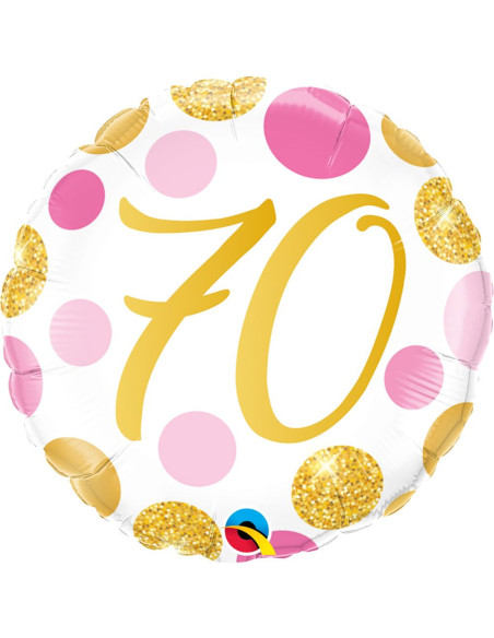 HELIUM 70 PINK DOTS