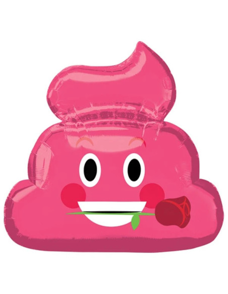 HELIUM EMOJI PINK POO