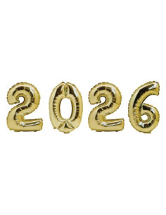 FOLIEBALLONG 2026 GULD 36CM