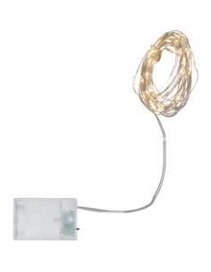 LJUSSLINGA DEW DROP WHITE 4M