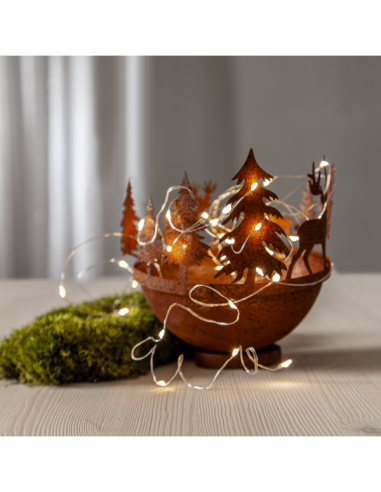 LJUSSLINGA DEW DROP WHITE 4M