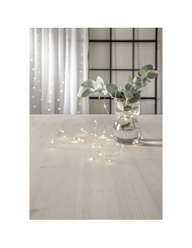 LJUSSLINGA DEW DROP WHITE 4M