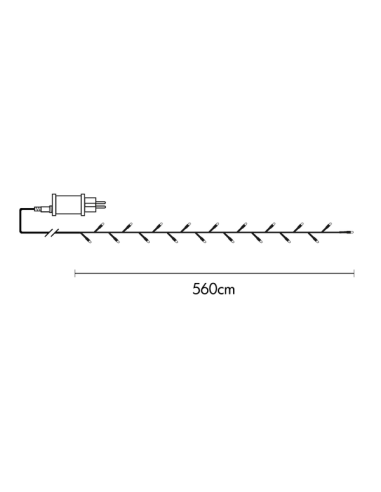 LJUSSLINGA 5,6M WARM WHITE