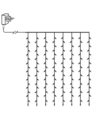 LJUSSLINGA GARDIN 2M CRISPY WHITE