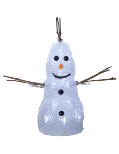 SNOWMAN CRYSTAL LED 26CM