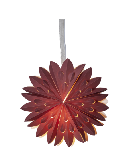 JULSTJÄRNA PAPPER ELEGANT 40CM RÖD