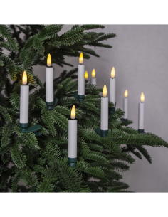 JULGRANSBELYSNING TRÅDLÖS 10P 2