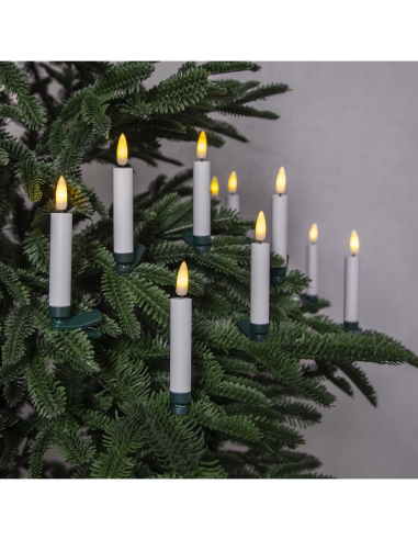 JULGRANSBELYSNING TRÅDLÖS 10P