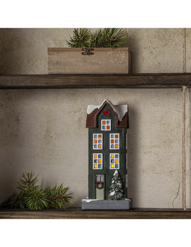 JULBY HUS GRÖN 2AAA