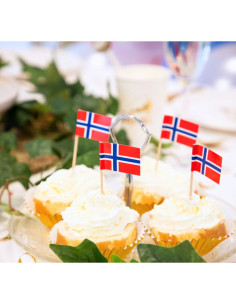 COCKTAILFLAGGOR NORGE 50P 2