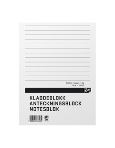 ANTECKNINGSBLOCK A5 LINJ LIMMAT