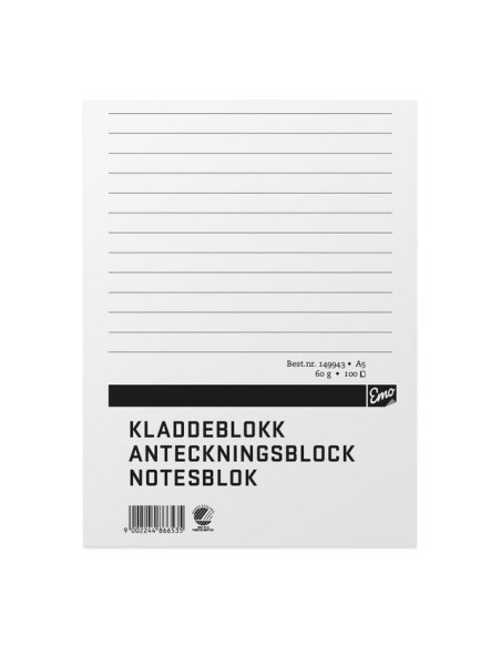 ANTECKNINGSBLOCK A5 LINJ LIMMAT