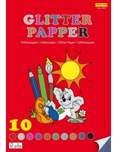 GLITTERPAPPER 10ARK