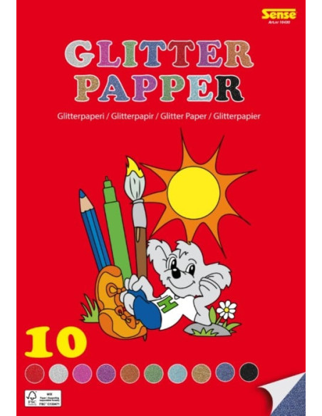 GLITTERPAPPER 10ARK