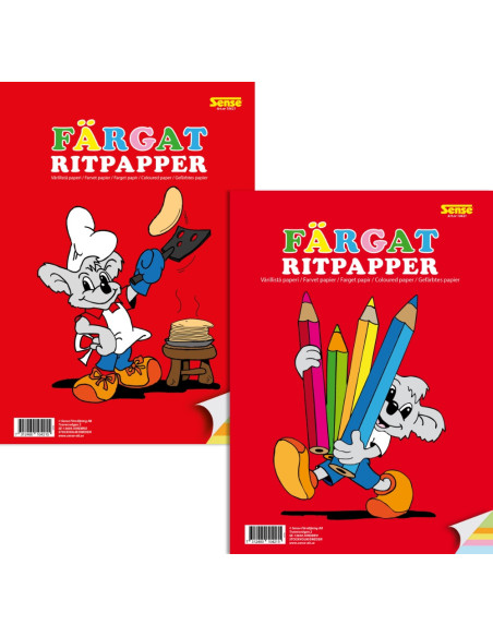 RITBLOCK FÄRGAT PAPPER