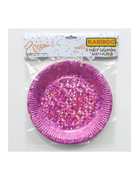 TALLRIK ROSA 6ST