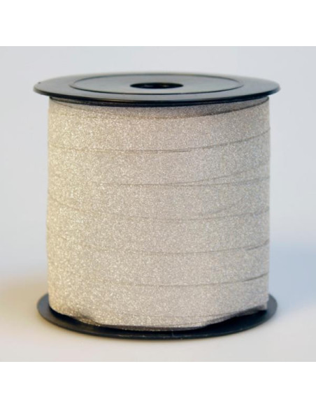 PRESENTSNÖRE SILVERGLITTER 50M