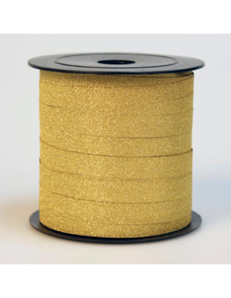 PRESENTSNÖRE GULDGLITTER 50M