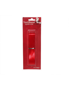 TEXTILBAND RÖD 2,5CM X 2M