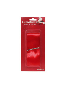 TEXTILBAND RÖD 5CM X 1,5M