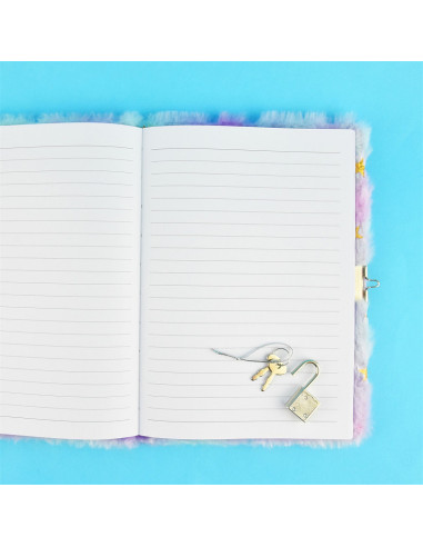 DAGBOK M LÅS FLUFFY STARS