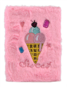 ANTECKNINGSBOK FLUFFY ICECREAM